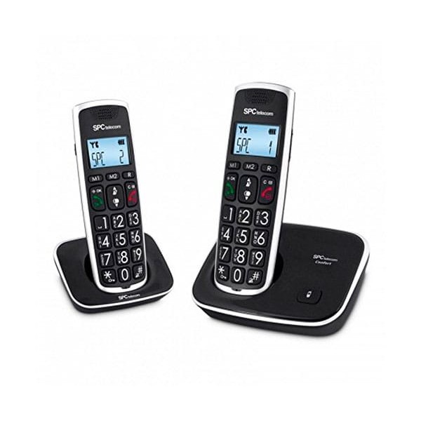 Spc 7609n telefono dect comfort kaiser duo negro