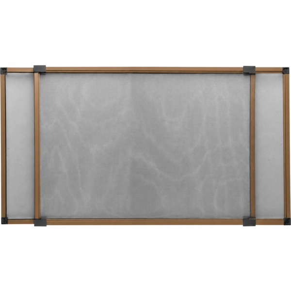 Mosquitera fija extensible  50x40 bronce